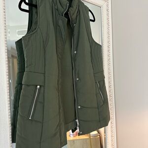 Tribal Olive Quilted Vest